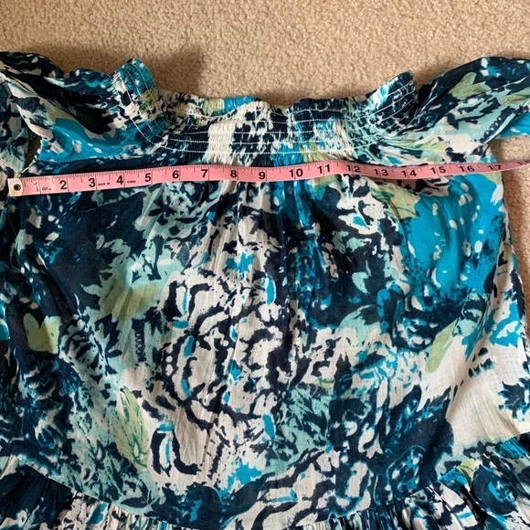 NWOT Debbie Katz Women Talulah Off The Shoulder Trim Mini Dress Swim Coverup - Picture 5 of 8